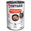 Konzerva ONTARIO Cat Beef, Salmon, Sunflower Oil