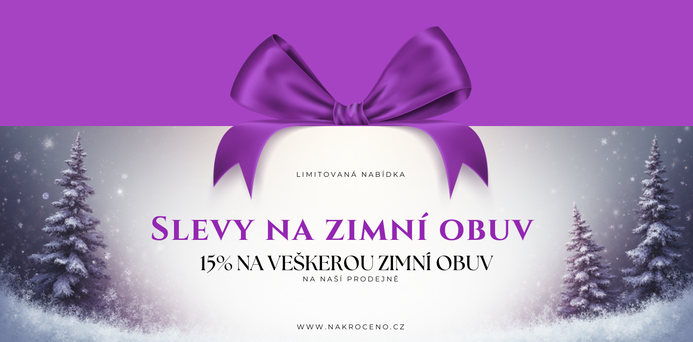 SLEVA 15% na zimní obuv