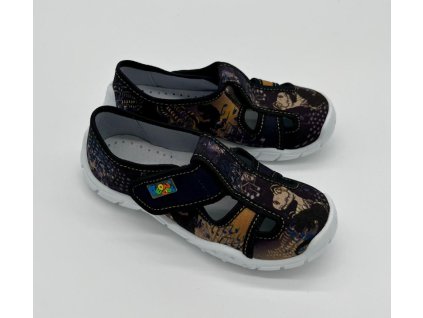 bačkory dinosarus černý