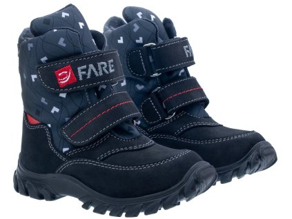 FARE KLASIK POLARIS zimní nepromokavé boty černé