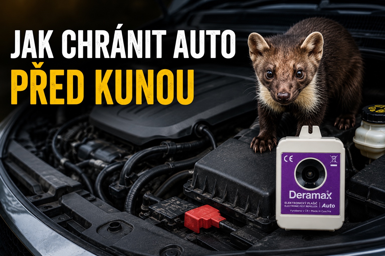 Kuna v autě: Jak ochránit kabely, hadice a motor před škodami
