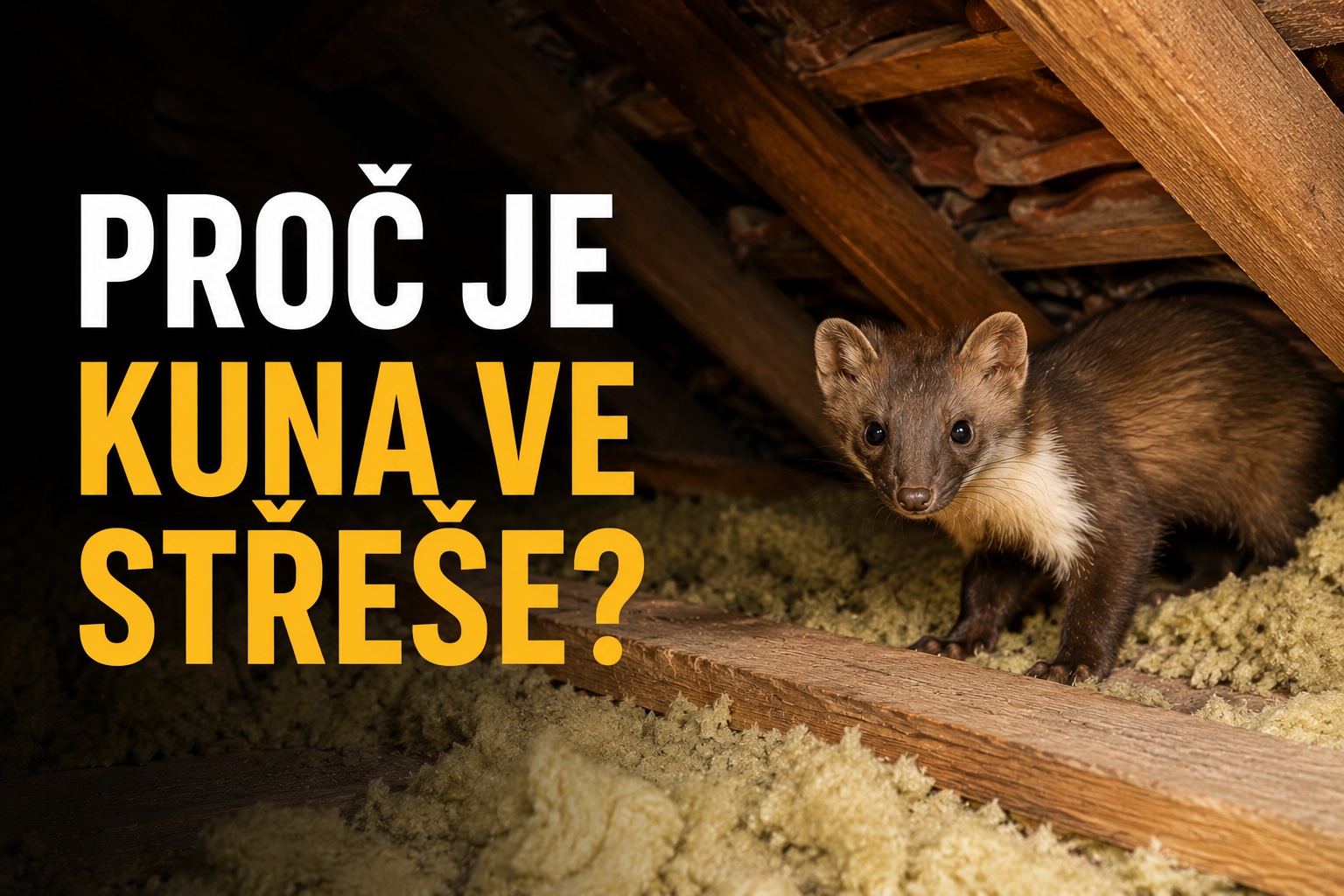 Proč je kuna ve střeše? Nejčastější důvody a co s tím dělat