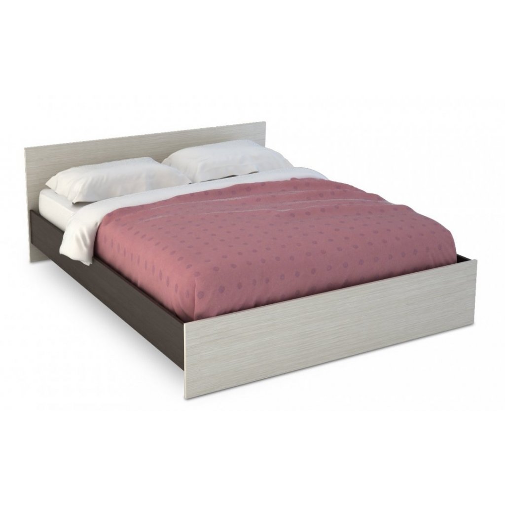 Manželská postel 160x200 cm v kombinaci dub belfort a wenge KN700 KP-558