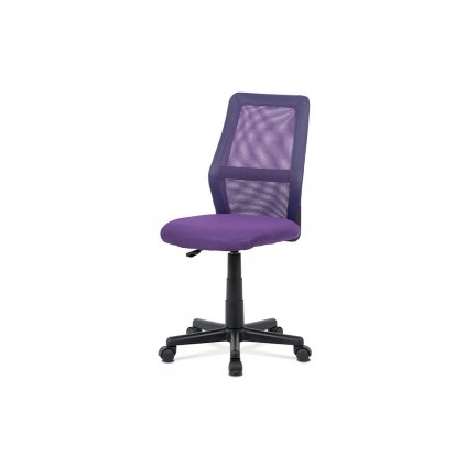 Kancelářská židle fialová v kombinaci látky MESH a ekokůže KA-V101 PUR-OBR1