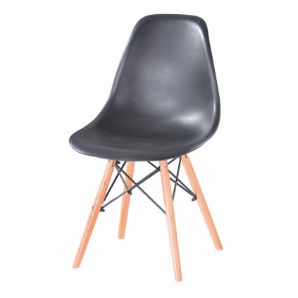 Jídelní židle s ergonomickým tvarem F501 černá