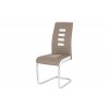 Jídelní židle ekokůže cappucino / bílá, chrom DCL-961 CAP-OBR1 new