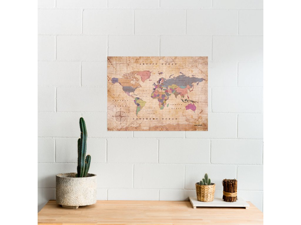 political worldmap map of the world watercolor old school