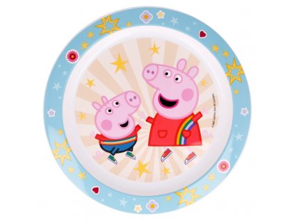 kids micro plate peppa pig kindness counts