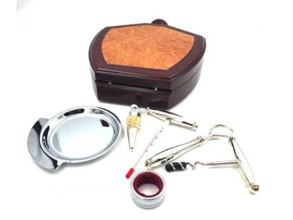 Exkluzivní 6-dílná sada na víno v dřevěné krabičce