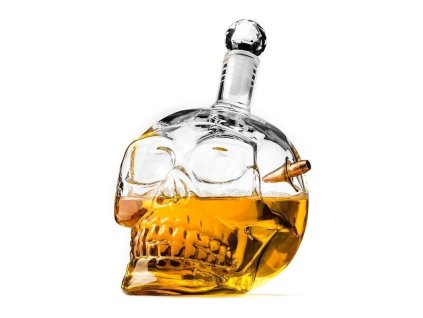 Karafa ve tvaru křišťálové lebky 700 ml - BULLETPROOF