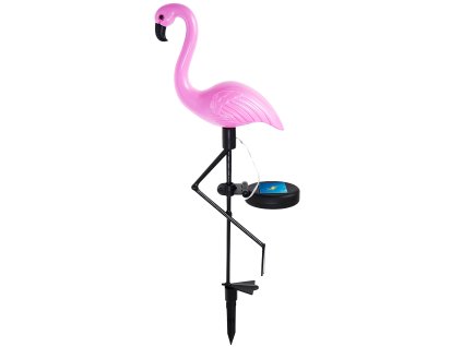 Solární zahradní lampa - Plameňák