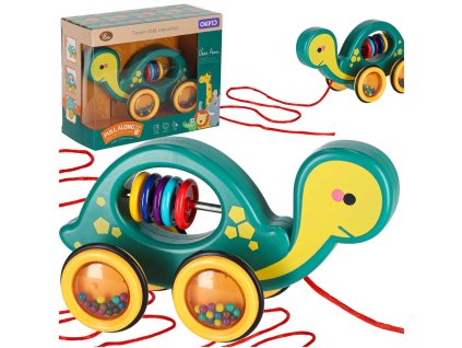 15430 zolwik do ciagania na sznurku zabawka sensoryczna mobilna grzechotka 176798