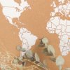 woody map natural cork world white (8)