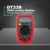 DT33B DT33C Digital Multimeter Backlight Buzzer Protection AC DC Ammeter Voltmeter Ohm Portable Meter Data Hold