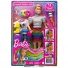 Barbie leopardí panenka s duhovými vlasy - MATTEL