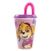 Kelímek s brčkem 430ml - Paw Patrol
