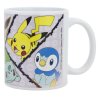 Keramický hrnek 325 ml - Pokémon Pikachu, Piplup, Charmander, Bulbasaur, Eevee