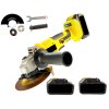 Aku úhlová bruska 2x 24V bateriemi – 1200W, sada příslušenství