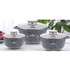 Sada hrnců s mramorovým povrchem a příslušenstvím – 6ks