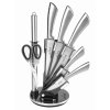 Sada nožů z nerezové oceli s otočným stojanem- 8 ks