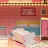 15415 11 domek dla lalek drewniany mdf mebelki 70cm rozowy led 176482
