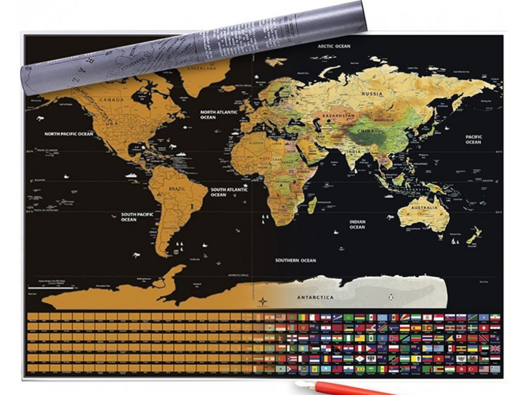995 5 deluxe stiraci mapa sveta s vlajkami 82 5 x 59 4 cm 5