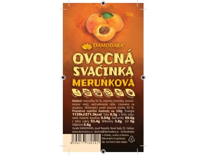 Ovocná tyčinka meruňková 50 g