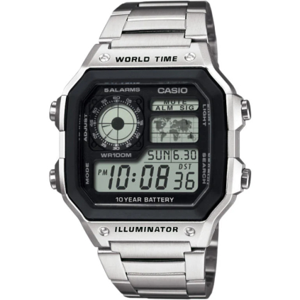 15034835 Pánske digitálne náramkové hodinky Casio AE 1200WHD-1A 4971850968801
