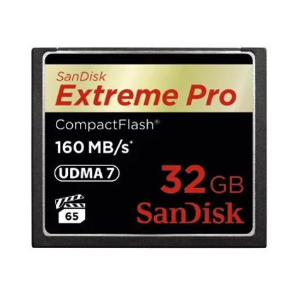 SDCFXPS-032G-X46 SanDisk Extreme Pro CompactFlash 32GB 160MB/s VPG 65, UDMA 7 SDCFXPS-032G-X46 619659102432