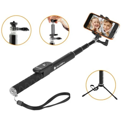 GOGBTSELFIE4B GoGEN BT Selfie 4 teleskopická čierna GOGBTSELFIE4B 8592417054773