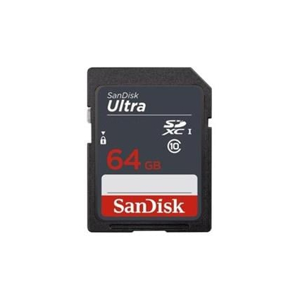 SDSDUNR-064G-GN3IN SanDisk Ultra SDXC 64GB 100MB/s UHS-I U1 Class 10 619659185282