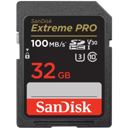 SDSDXXO-032G-GN4IN SanDisk Extreme PRO SDHC 32GB 100MB/s UHS-I U3 Class 10 619659188689