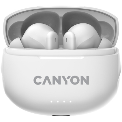 CNS-TWS8W Bezdrôtové slúchadlá CANYON TWS8W Bluetooth s mikrofónom, biele 5291485010096