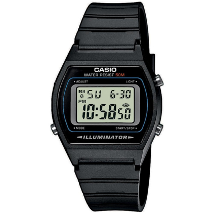 15002771 Pánske digitálne náramkové hodinky Casio W-202-1AVEF 4971850965114