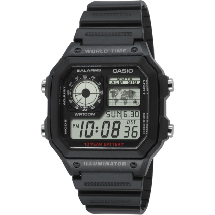 15034834 Casio AE-1200WH-1AVEF Pánske digitálne náramkové hodinky 4971850968740