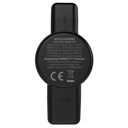 CWC-8030-BK CONNECT IT Bezdrôtová nabíjačka WatchTravelCharge, čierna 8595703506659