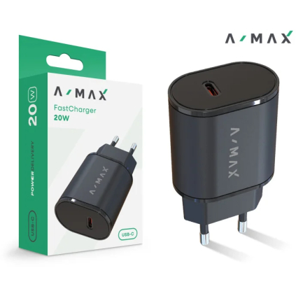 AX0002V Inteligentná nabíjačka Aligator A-MAX Power Delivery 20 W USB-C, biela 8596426110895