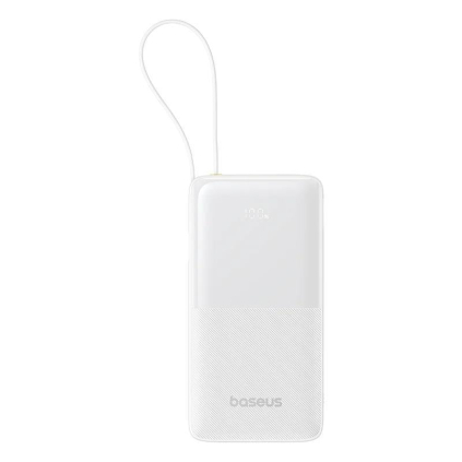P10077101213-01 Powerbank Baseus Bipow 2 20000mAh 20W s káblom USB-C biela 6932172670894