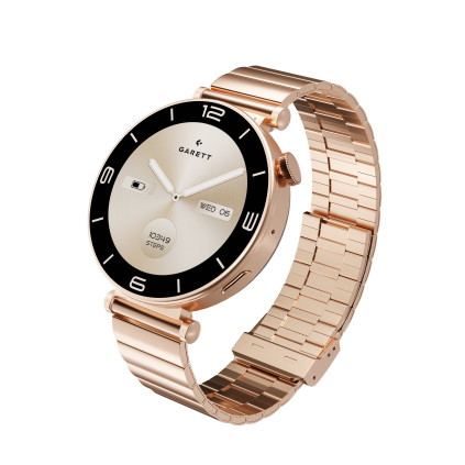 ROSE_SOLID_GLD Garett Smartwatch ROSE gold, masívna oceľ 5904238486870