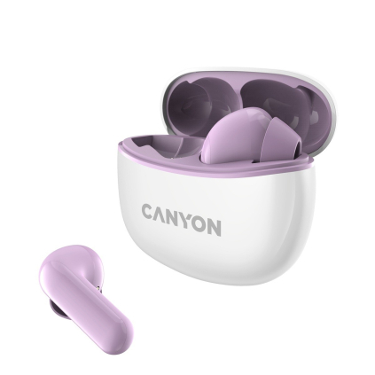 CNS-TWS5PU CANYON True Wireless Stereo slúchadlá TWS-5 lila 5291485009137