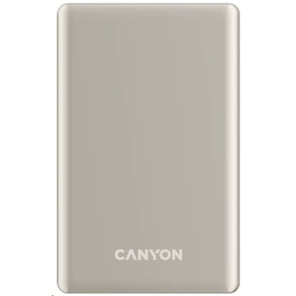CNS-CPB505BE Power banka CANYON PB-505 slim Magsafe 5000 mAh PD20W, béžová 5291485017316