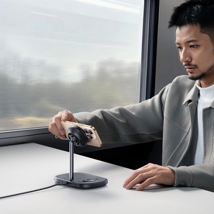 P10281904123-01 Bezdrôtová nabíjačka Baseus EnerFill FS41 3 v 1 22,5 W čierna 6932172686710