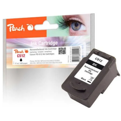 314477 Peach C512 čierna kompatibilná s Canon PG-512 314477 7640148551427