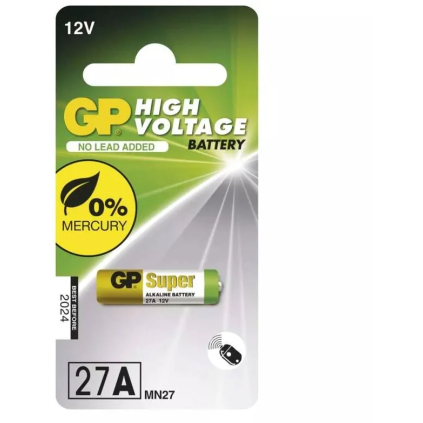 1021002711 Špeciálna alkalická batéria 12V 19 mAh GP 27A 4891199003783