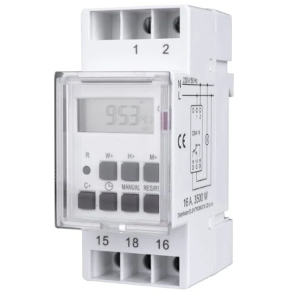 CS4-16 Časový spínač ELEKTROBOCK na DIN lištu CS4-16 8594012221475