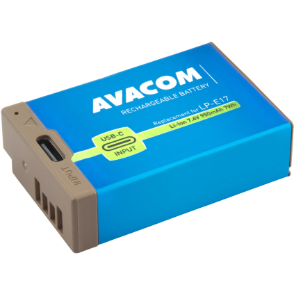 DICA-LPE17-B950USB AVACOM batéria Canon LP-E17 USB-C Li-Ion 7,4 V 950 mAh 7Wh 8591849092773