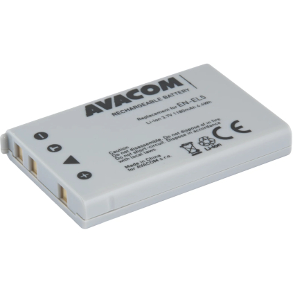 DINI-EL5-B1180 Batéria AVACOM Nikon EN-EL5 Li-Ion 3,7 V 1180 mAh 4,4 Wh 8591849091813