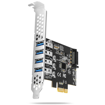 PCEU-43RS AXAGON PCEU-43RS, radič PCIe, 4x port USB 3.2 Gen 1, 5 Gb/s 8595247906960