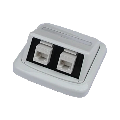 2420 ABB Tango Dátová zásuvka UTP CAT5E 2xRJ45 WHkey biela 2420 8596250004278