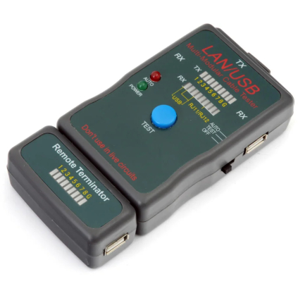 NCT-2 Gembird NCT-2 kábel tester pre UTP, STP, USB 8716309031967